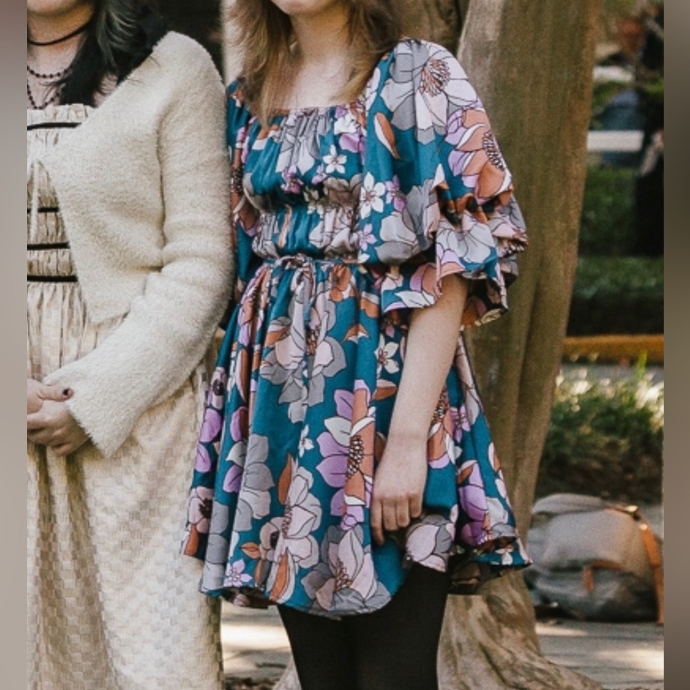 Floral Ruffle Dress &MERCI